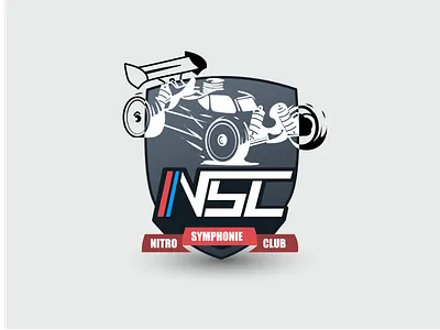 NSC logo affinitydesigner affinityphoto branding car huion icon illustration logo race racecar racer racing radio sport sports branding sports design sports logo typography vector wacom