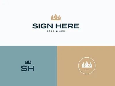 SignHere — Brand Concepts branding concept logo luxury notary pen
