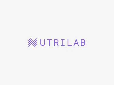 Nutrilab brand branding business clean design logo professional typography