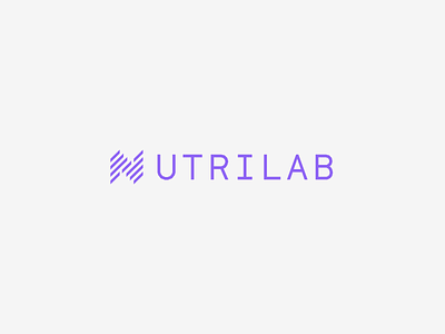 Nutrilab brand branding business clean design logo professional typography