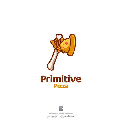 primitive pizza animal brand branding design doublemeaning dualmeaning illustration logo logodesign vector