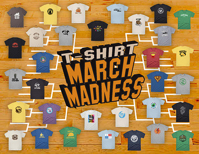 T-Shirt March Madness Pick 'Em adobe illustrator adobe photoshop design graphic design graphic tees illustration march madness mockup t shirt t shirt design vector