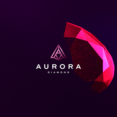 Aurora Diamond a branding character design diamond diamond logo icon letter lettermark logo minimal monogram symbol