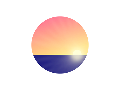 Last Light flat illustration minimal vector