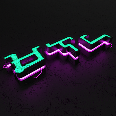 Malaya 3d c4d render typography