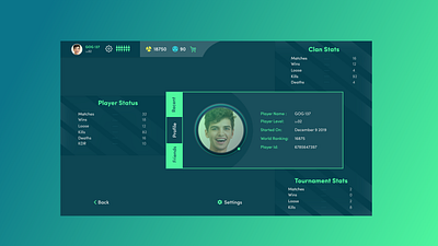 Game Player Profile (player score board) dashboard ui e sports esport community dashboard game app game personal account game player profile game profile game streaming app game ui design gaming gaming ui leaderboard player card player profile profile design scores ui uidesign userinterface webdesign