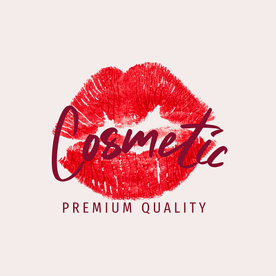 beauty logo maker featuring a lipstick kiss 3009e 2