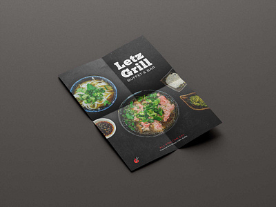 Letz Grill Flyer designer flyer flyer artwork flyer design flyers flyers design restaurant restaurant branding restaurants