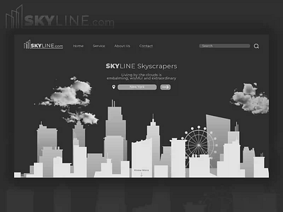 Skyline Website Design branding design illustration logo ui uidesign uiux ux webdesign website design