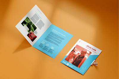 Civic Link Booklet accessibility booklet booklet design disability disability design graphic design layout design print collateral print design print designer