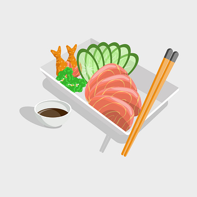Sashimi food illustration drink design drinks illustration food branding food design food illustration japanese food sashimi sashimi design sashimi illustration sushi illustration