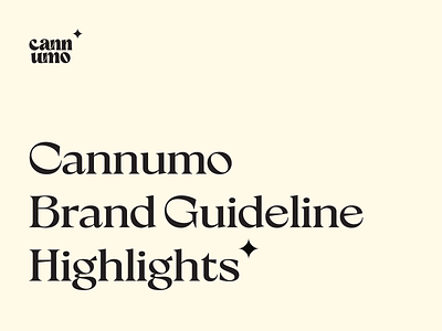Cannumo Brand Guideline Highlights brand branding cannabis cannumo cbd communication design guideline highlights identity instagram logo logotype oil social style typography visual wordmark