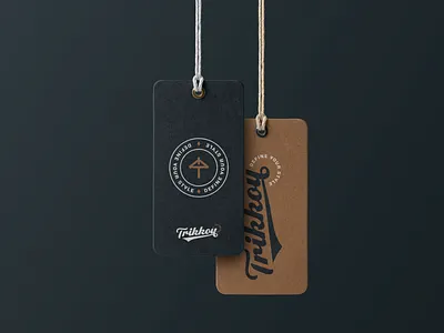 Trikkou algeria brand branding design dz logo logotype merch mockup tag tshirt typogaphy vintage