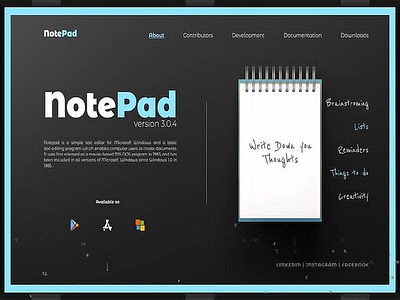 Notepad - UI/UX 36 days of type 3d 3d animation 3d art 3d artist 3dsmax art artwork branding color flat illustration