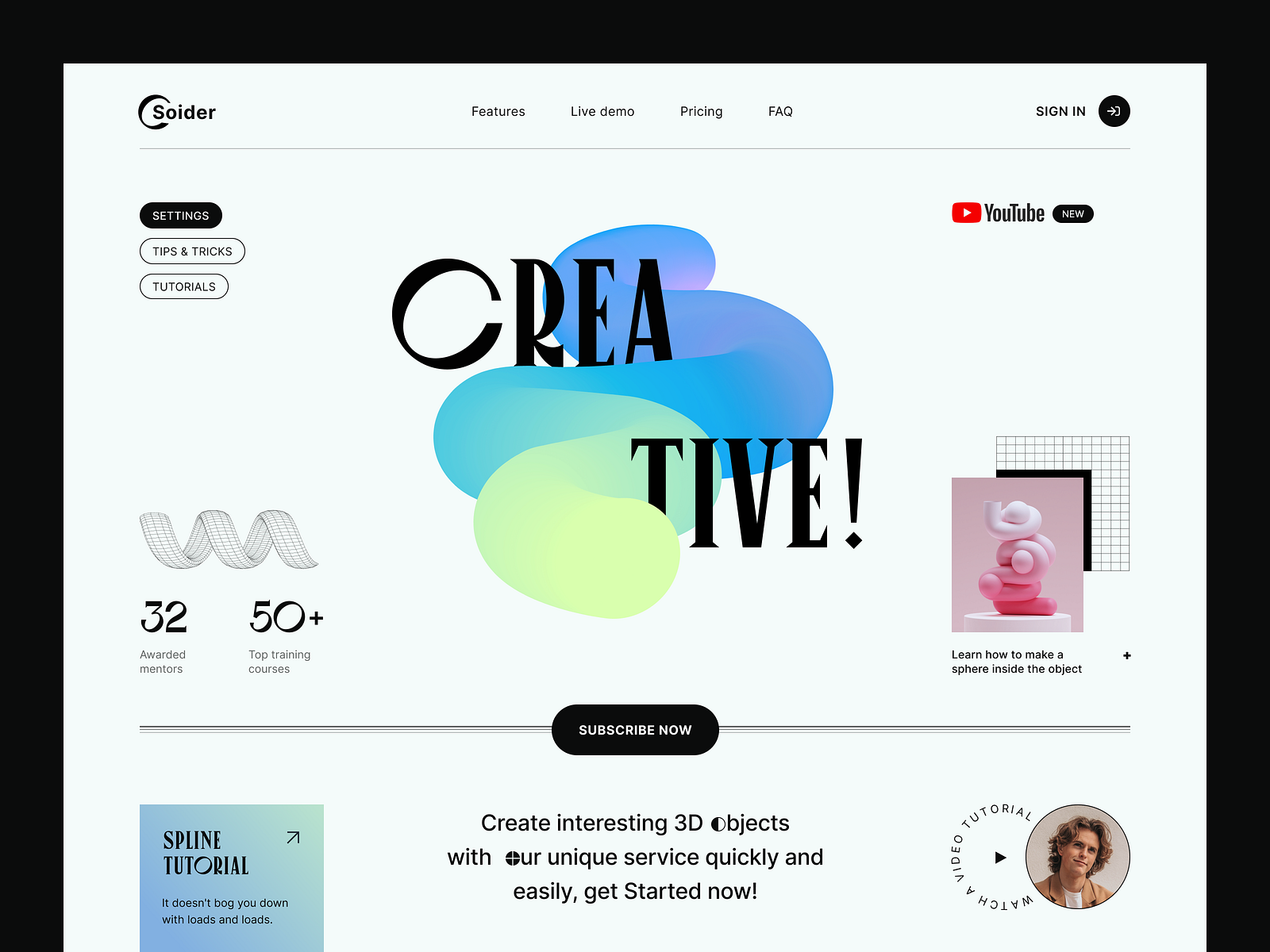 Web site design: landing page home page ui by Halo UI/UX for HALO LAB ...