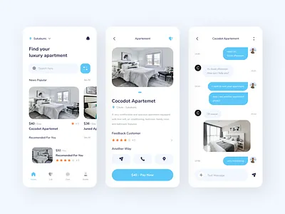 Cocodot - Apartment Sales App apartement apartment apartment design apartment sales app apartment sales app apartments app ui chat clean design detail finance home minimalist mobile app mobile design mobile ui money app new