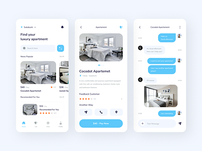 Cocodot - Apartment Sales App apartement apartment apartment design apartment sales app apartment sales app apartments app ui chat clean design detail finance home minimalist mobile app mobile design mobile ui money app new