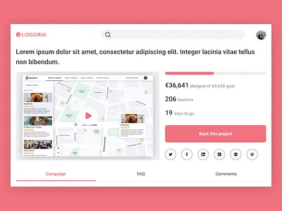 Daily UI 032 Crowdfunding Campaign 1 daily 100 challenge dailyui dailyuichallenge design designinspiration figma ui uidesign uiux webdesign