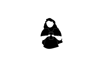 Illustration black white character design flat design girl illustration illustration negative space phone simple ui vector