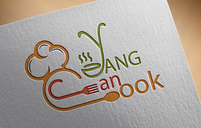 yang can cook 2d 3d branding cooking design icon illustration logo logo design typography vector