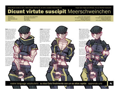 androgynous tech gear character concept graphic design illustration techwear