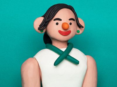 :) character design clay girl glad happy hong kong illustration illustrator lady plasticine shy smile smiley smiley face smiling texture vector