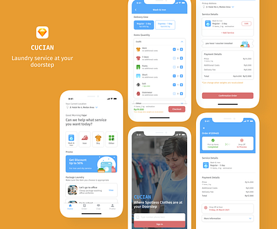 Laundry Service App apps design design design app ios design laundry laundry app laundry service mobile app design ui ui ux ui ux design ui design ux