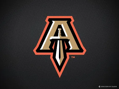 Atlanta Empire Logo atlanta basketball logo empire sports logo sword logo tbl team logo