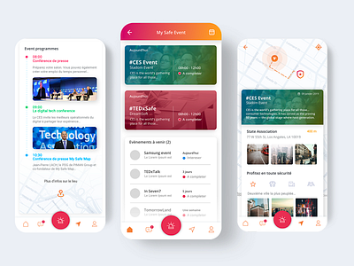 MSE I My Safe Event app design ui ux