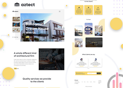 Aztec architect website UI UX design architect architect website landing page ui ui ux ui design ux ux design uxdesign webdesign