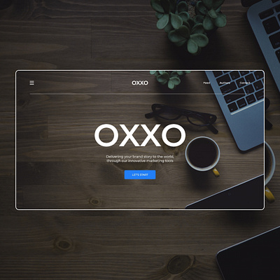 Oxxo Landing Page Design branding design flat graphic design landing page landing page design landing page ui minimal typography ui ui design uidesigner uiux ux ux design uxdesign uxui web web design website