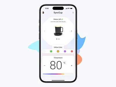 SyncCup iOS App branding design product design ui ui design ux