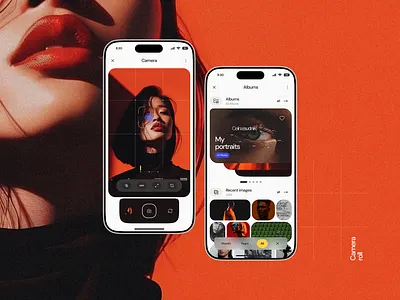 Camera Roll concept albums app camera roll color combo concept design dribbble illustration ios mobile app redesign savee shot ui ui ux