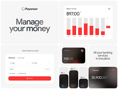 Fintech UI Design app design banking concept design defi design digital banking finance fintech interface investment mobile app payment gateway payoneer product design redesign saas ui ux web app web design website design