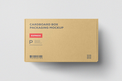 Cardboard Box Packaging Mockup cargo texture