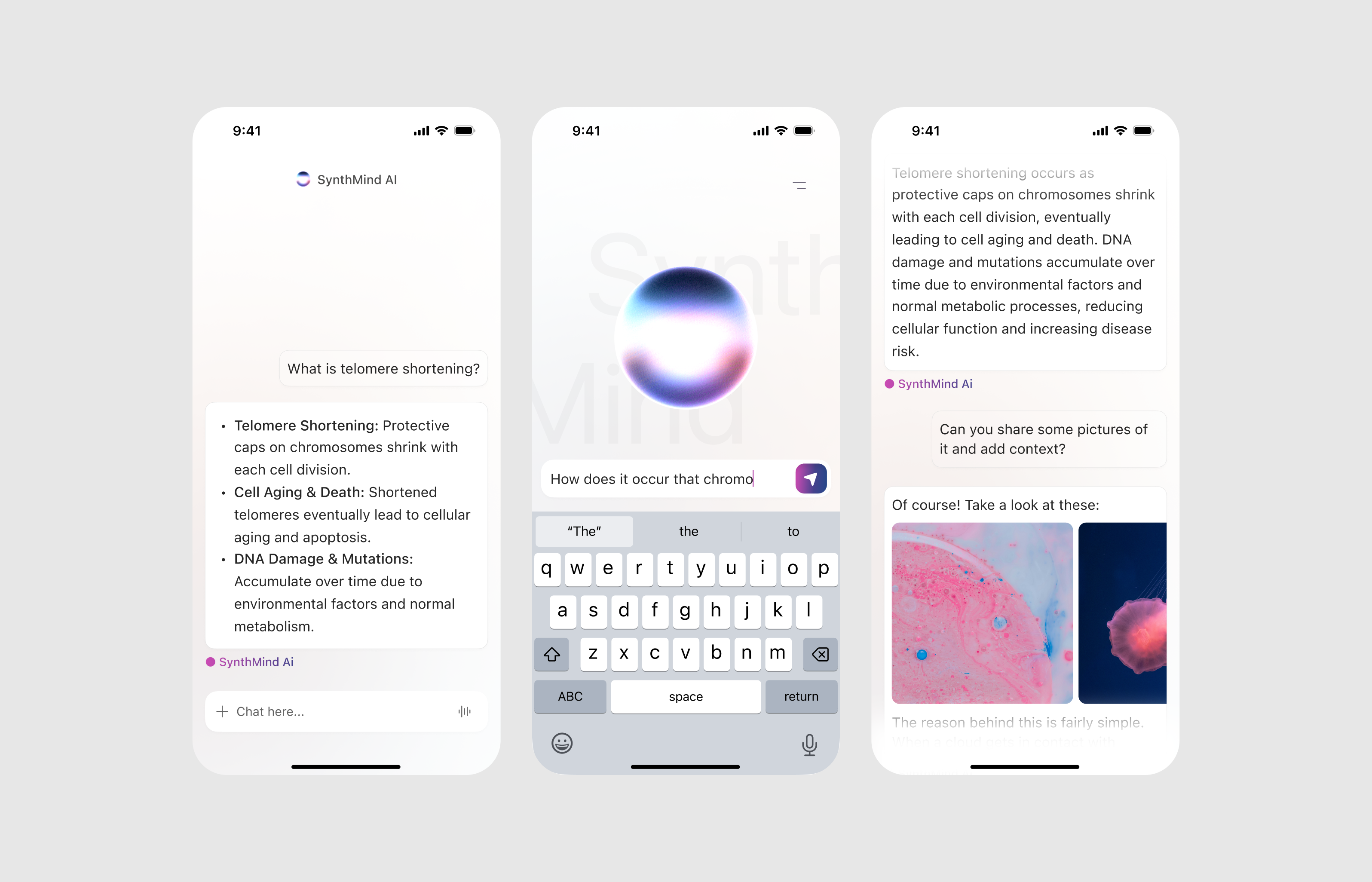 Example of AI chat app