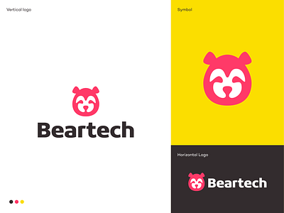 Beartech Logo Design animal backup bear branding cloud data datasafety disaster logo logodesign logodesigner mark protection security symbol tech