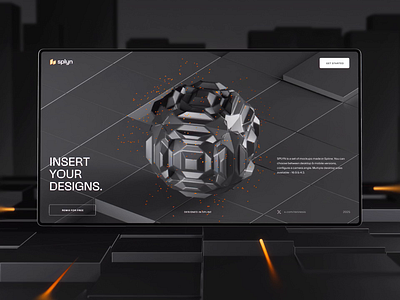 SPLYN - Animated Mockup Pack in Spline 3D 3d 3d animation 3d render animated mockup animation asset daretoshare24 dark device free mockup mobile mockup mockups presentation spline splinetool ui ux web