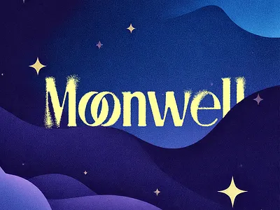 Moonwell - Sleep Gummies billboard branding graphic design gummies illustration logo sleep wellness