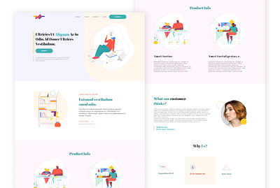 Reatha | Landing Page Design creative design design homepage landing page landingpage minimal ui uidesign web deisgn webdesign website