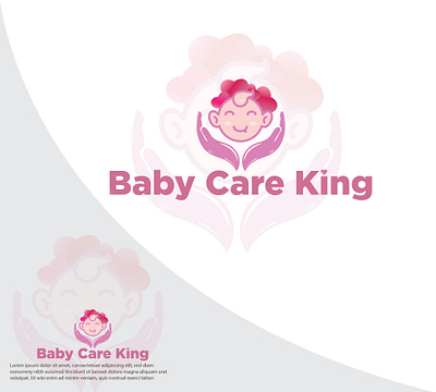 baby care logo 01 baby care baby logo branding creative logo flat graphic design kids logo logo design minimal unique logo