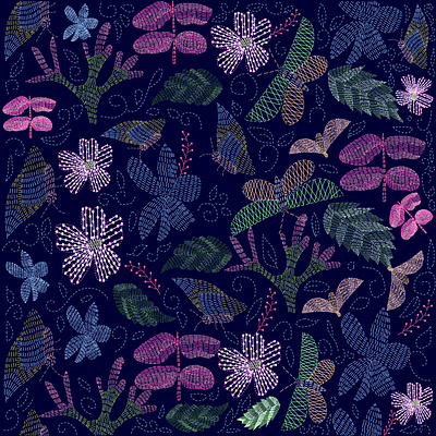 wild life pattern art for sale emboidarypattern fabric pattern floral pattern freelance design mordarnpattern patternforsell print and pattern seamless pattern seamlesspattern surface pattern surface pattern design textile design textile pattern textile print wallpaperpattern wildlifepattern