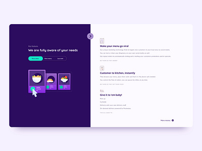 Segmentations food food delivery food delivery landing page landingpage purple purple landing page tab ui uiux ux