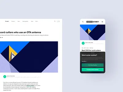 Android Authority Article Design article brand branding clean design graphic design identity illustration minimal mobile ui ux