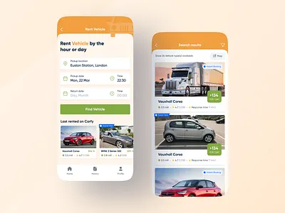 Carfy - Vehicle & Parking Finder App app app design app designer brand branding car app car spot clean design gradient interface minimal mobile interface parking app parking lot productdesign search ui ux vehicle