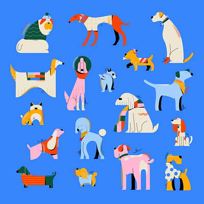 VTS Dogs adobe illustrator animated video animation character character design character illustration dog illustrations dogs freelance illustrator illustration illustrations vector vector illustration