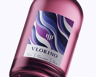 Bottle Design Vlorino bottle bottle design bottle label creative creativity design designer label label design labeldesign typography wine wine bottle wine label winery