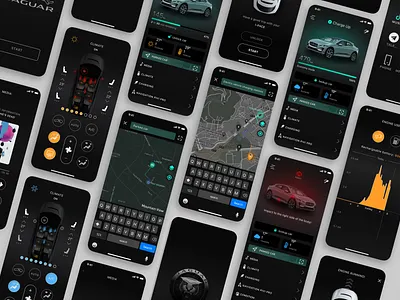 Jaguar I-PACE challenge animation branding design graphicdesign illustration mobile app promo ui ux web design