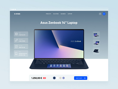 E-Commerce Shop - #Daily UI 012 daily ui 012 dailyui dailyuichallenge digital e commerce e shop laptop product product page shopping ui ui design