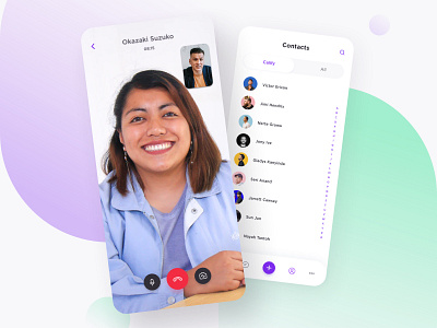 Contact - Calify app app call calling app design icons inspiration ios mobile startup ui userexperience userinterface ux video